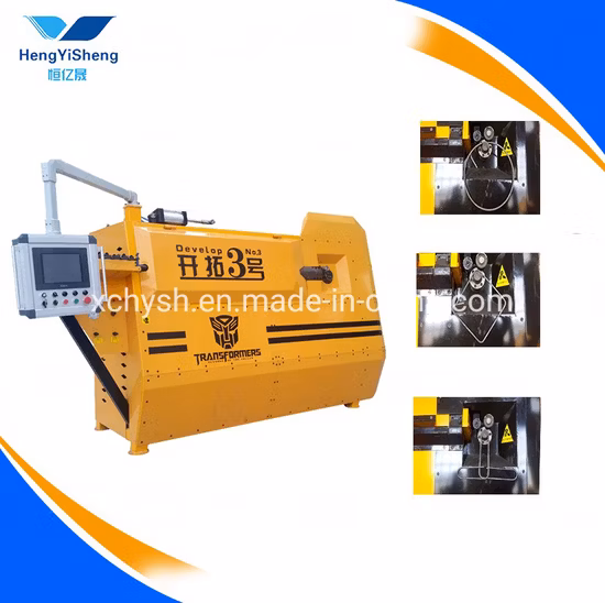 Cintreuse de barres d'armature de barre d'acier de machine à cintrer d'étrier de commande numérique par ordinateur en vente